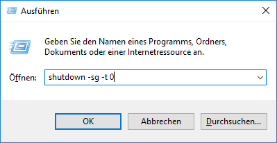 shutdown shutdown